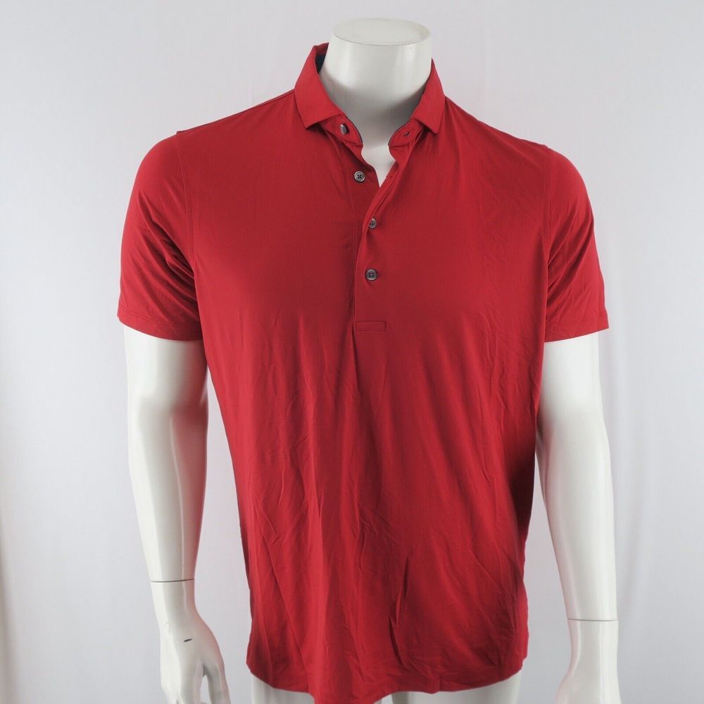 Greyson Red Short-Sleeve Polo Shirt